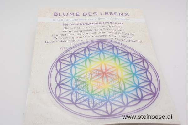 Untersetzer "Blume des Lebens"  Chakra   140 mm